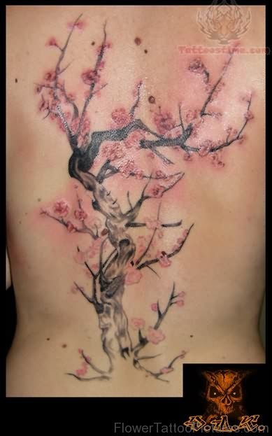 Cherry Blossom Tree Tattoo Design