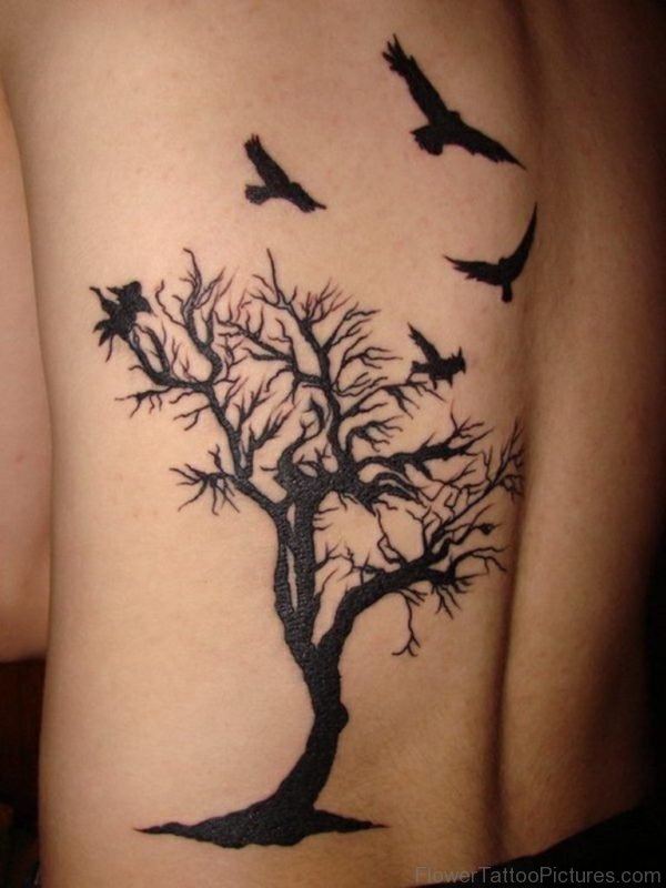 Cherry Blossom Tree Tattoo On Back