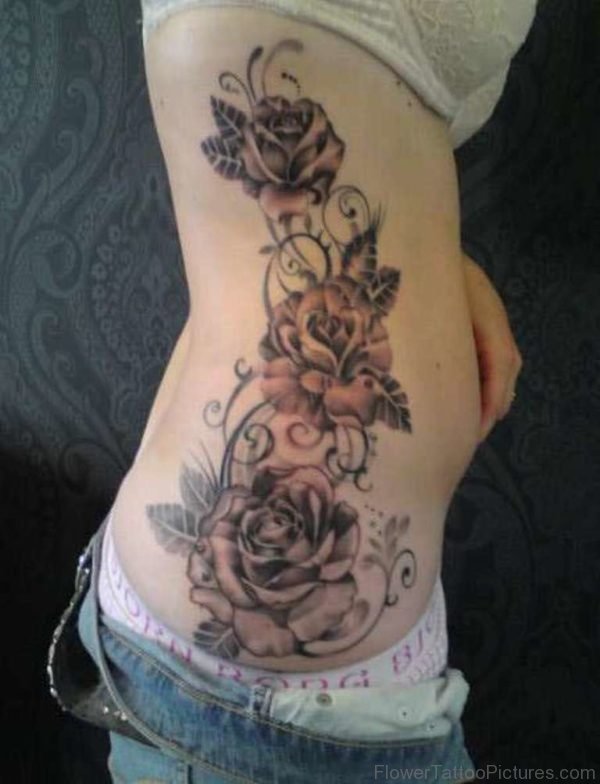 Classic Rose Tattoo