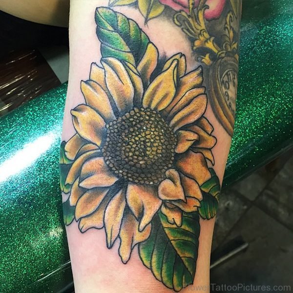 Classic Sunflower Tattoo