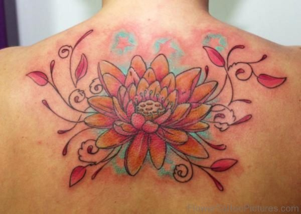 Colored Lotus Tattoo