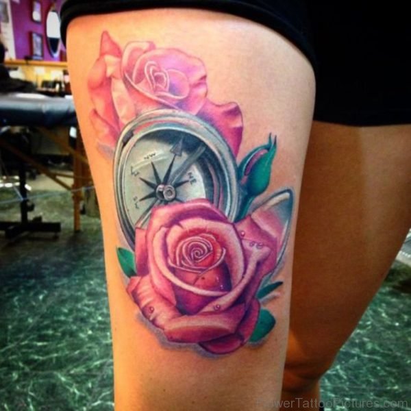 Compass And Rose Tattoo