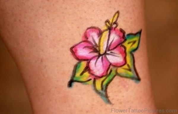 Cute Amaryllis Flower Tattoo