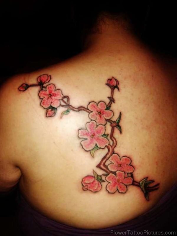 Elegant Cherry Blossom Tattoo