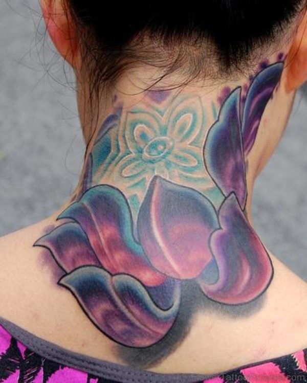 Fabulous Lotus Tattoo On Nape