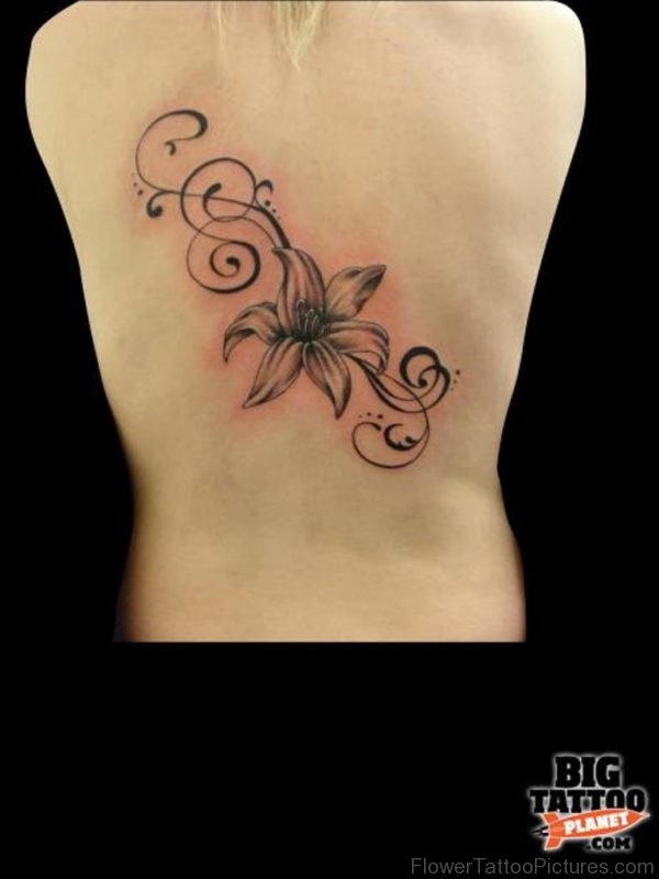 Fancy Lily Flower Tattoo