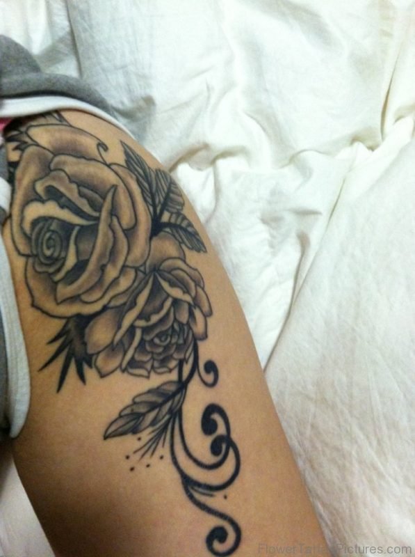 Fancy Rose Tattoo