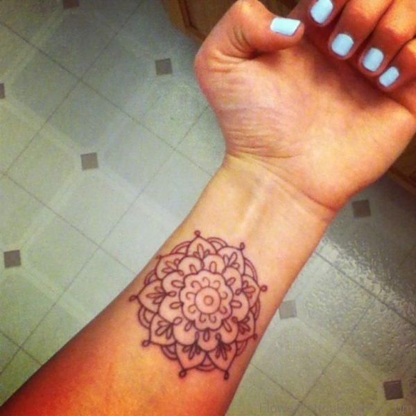 Fantastic Lotus Tattoo On Wrist