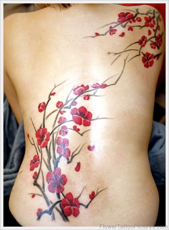 Graceful Cherry Blossom Tattoo
