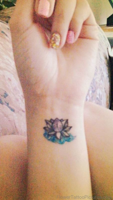 Graceful Lotus Tattoo 1