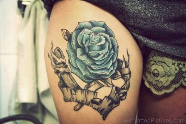 Green Rose Tattoo