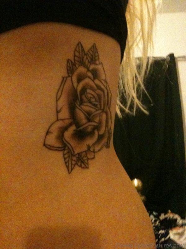 Grey Rose Tattoo 2