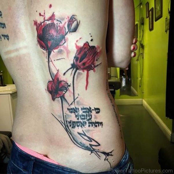 Impressive Poppy Tattoo Design