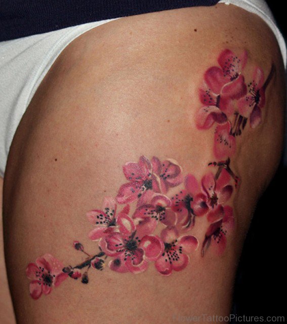 Lovely Cherry Blossom Tattoo 1