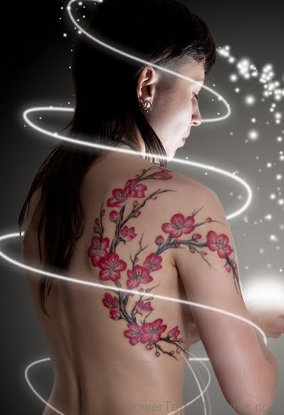 Lovely Cherry Blossom Tattoo