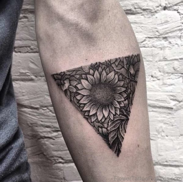 Mandala Sunflower Tattoo On Arm