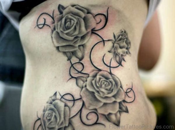 Modern Rose Tattoo