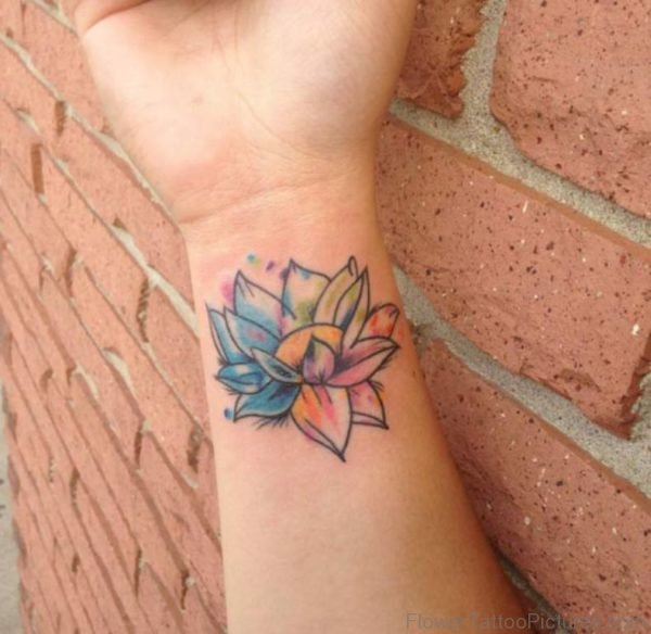 Nice Lotus Flower Tattoo