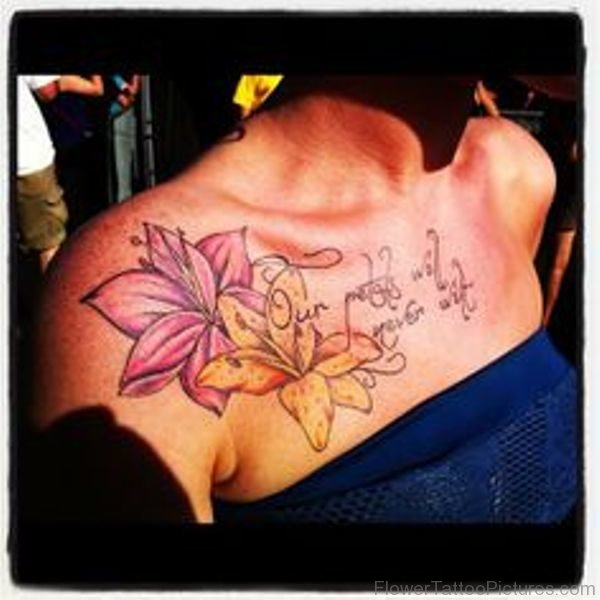 Photo Of Amaryllis Tattoo On Shoulder