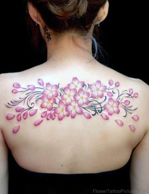 Pink Flowers Tattoo