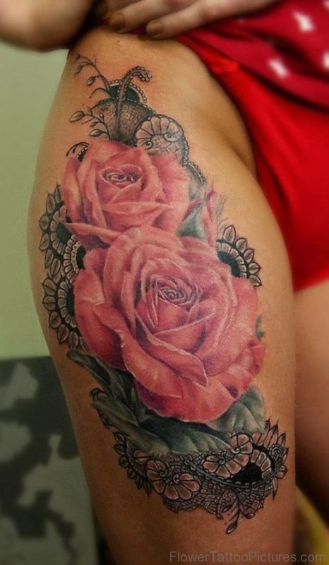 Pink Rose Tattoo 2
