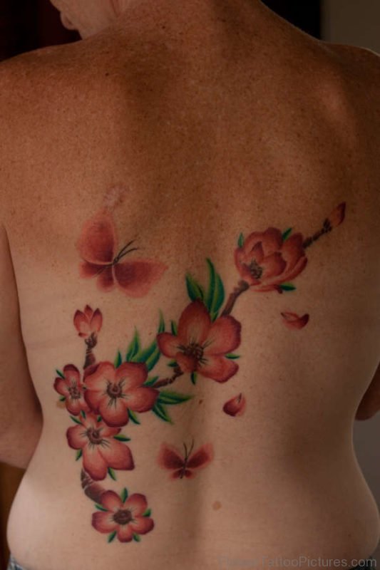 Pretty Cherry Blossom Tattoo
