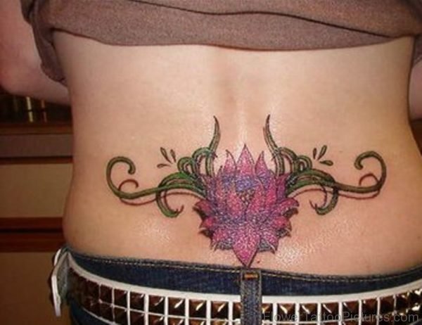Pretty Lotus Tattoo 1