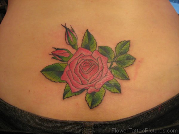 Rose Lower back Tattoo
