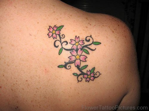 Small Cherry Blossom Tattoo
