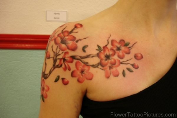 Stunning Cherry Blossom Tree Tattoo Design