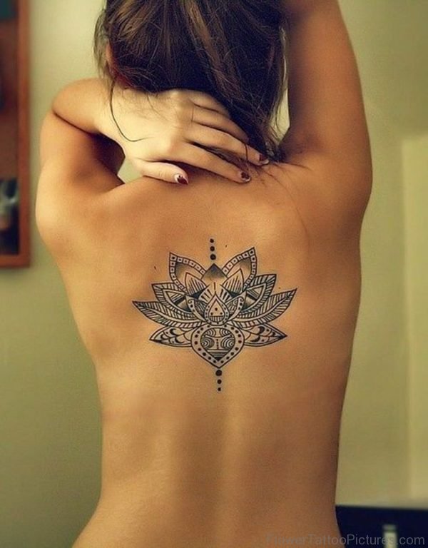Stylish Lotus Tattoo