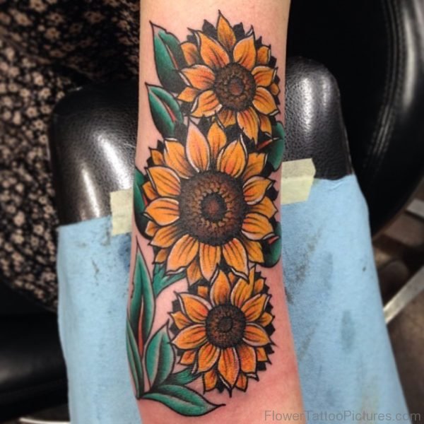 Sunflowers Tattoo Image