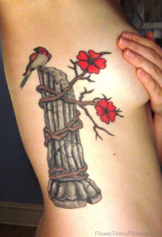 Tree And Rose Tattoo