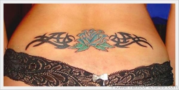 Tribal And Flower Tattoo 1