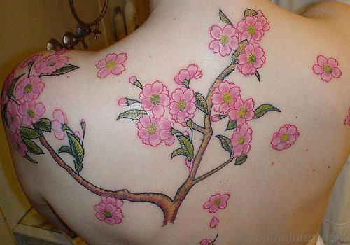 Wonderful Japanese Cherry Blossom Tattoo