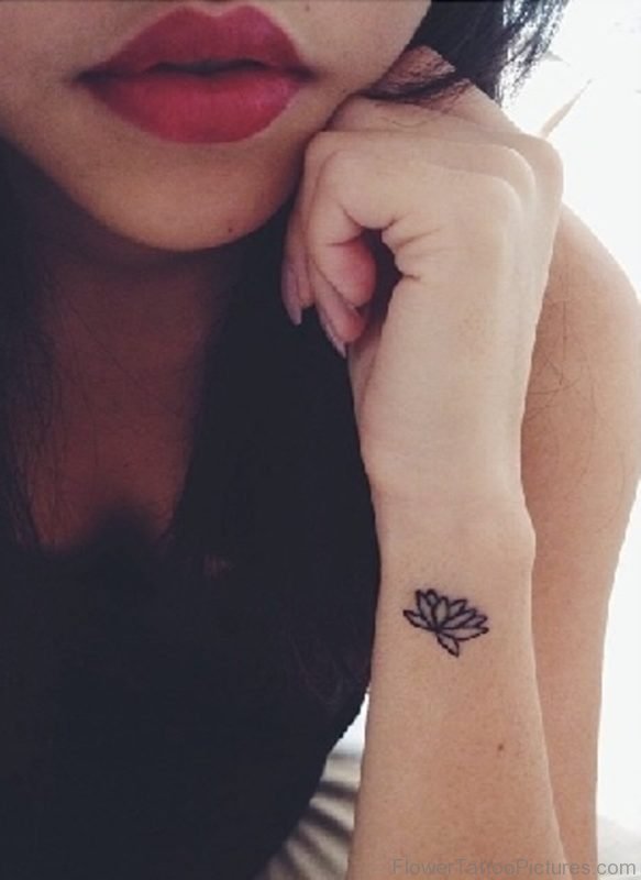 Wonderful Lotus Flower Tattoo