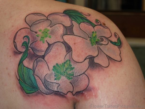 Wonderful Magnolia Tattoo On Shoulder