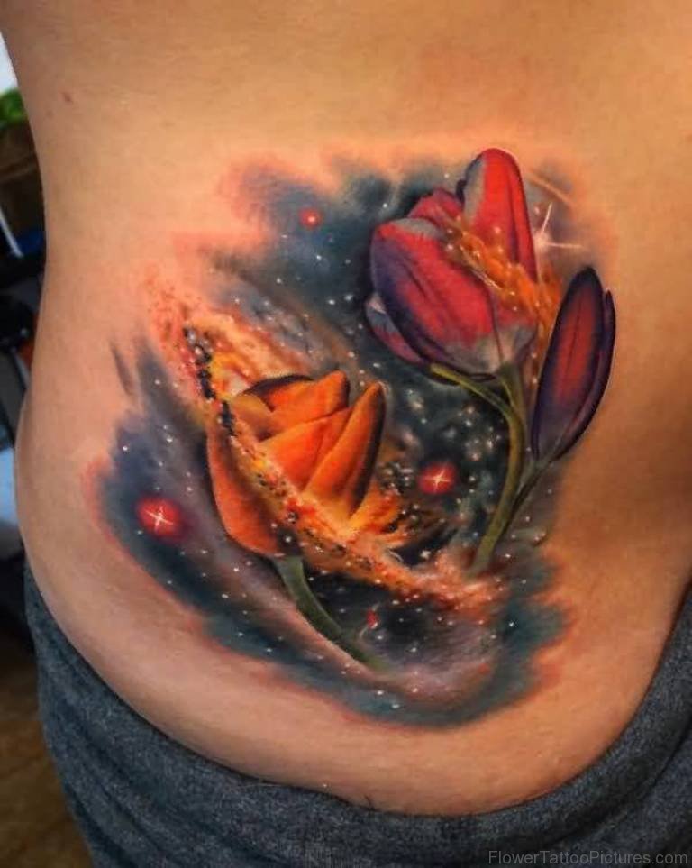 89 Lovely Flower Tattoos On Lower Back