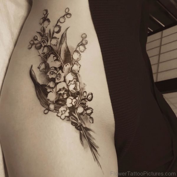 Amazing Bell Flower Tattoo Design