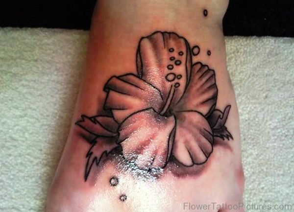 Attractive Bubbles Gladiolus Flower Tattoo