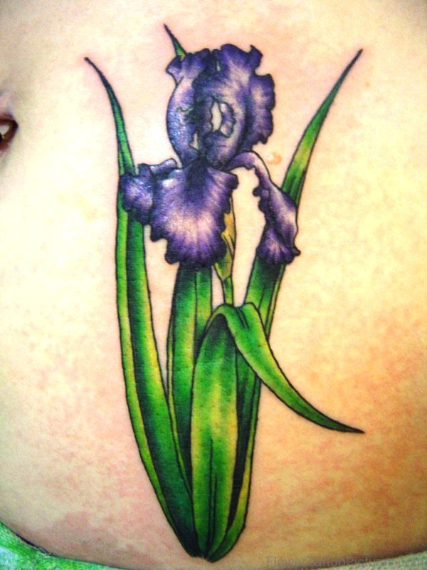 Best Iris Flower Tattoo Design