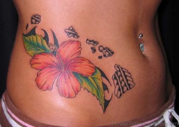 Cute Marigold Flower Tattoo Design