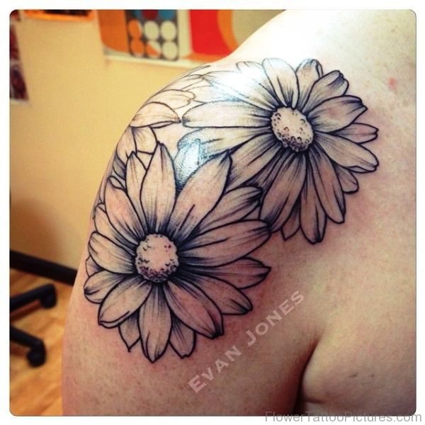 Dazzling Barberton Flowers Tattoo