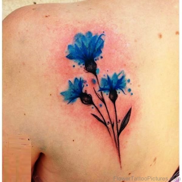 Delightful Cornflowers Tattoo