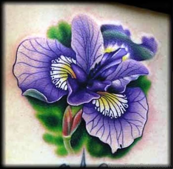 Image Of Iris Flower Tattoo