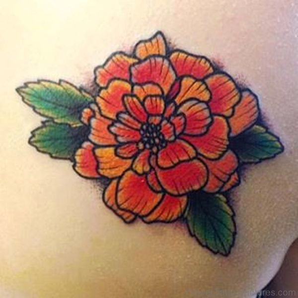 Image Of Marigold Flower Tattoo
