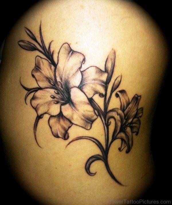 Larkspur Flower Tattoo Design Image