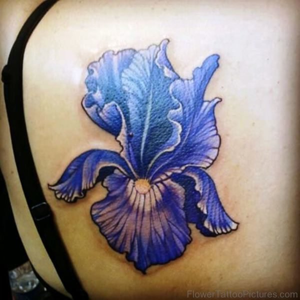 Nice Iris Flower Tattoo