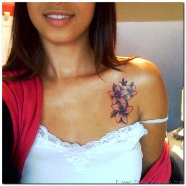 Orchid Flower Side Tattoo