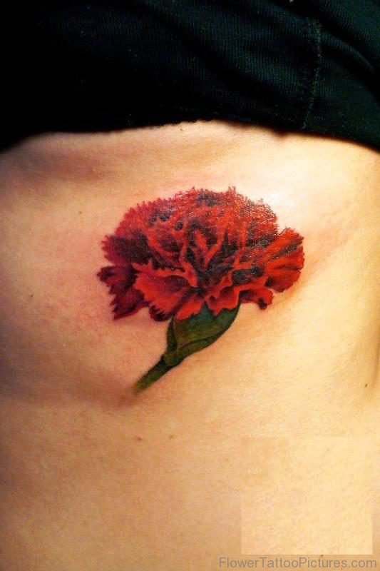 Photo Of Carnation Flower Tattoo